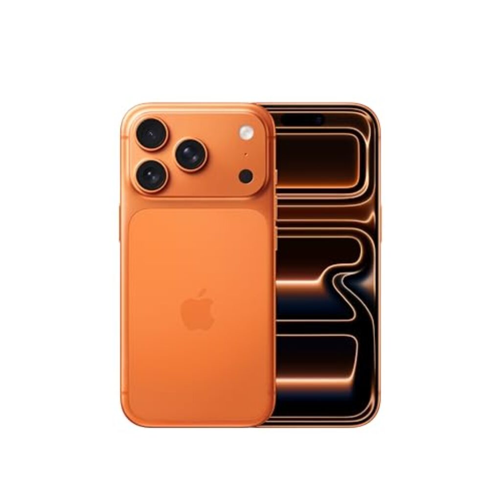 Apple iPhone 17 Pro 512 GB: 15.93 cm (6.3″) Display with Promotion up to 120Hz, A19 Pro Chip, Breakthrough Battery Life, Pro Fusion Camera System with Center Stage Front Camera; Cosmic Orange