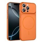 Apurb Store for iPhone 15 Pro Converter 17 Pro / 17 Pro Max Case Premium Protective MagSafe Cover Magnetic Case Style Design Converter 17 Pro / 17 Pro Max (Orange)