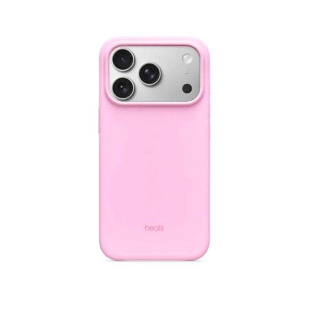 Beats iPhone 17 Pro Case with MagSafe & Camera Control, Matte Finish, Microfibre Lining – Pebble Pink