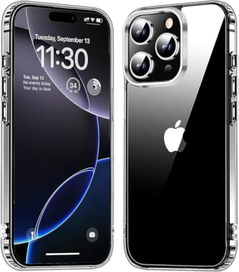 BLATE Transparent Back Case Cover for Apple iPhone 16 PRO MAX |...