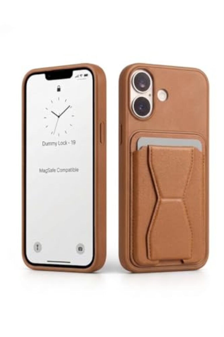 Bongo Collection Premium PU Leather Back Cover Compatible with iPhone 16 |...