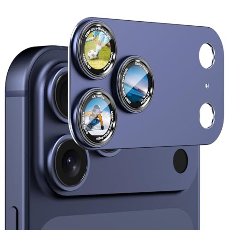 CACOE for iPhone 17 Pro Max Camera Lens Protector – Metal Frame...