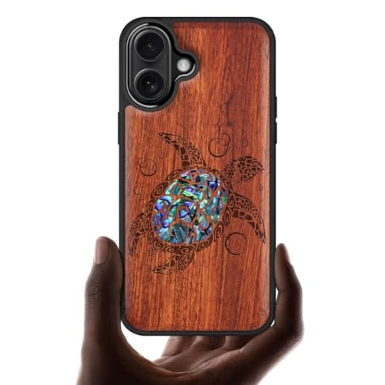Carveit Designer Wooden Protective Case for iPhone 16 Magnetic Case Cover [Wood...