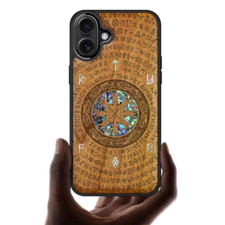 Carveit Designer Wooden Protective Case for iPhone 16 Plus Magnetic Case Cover...