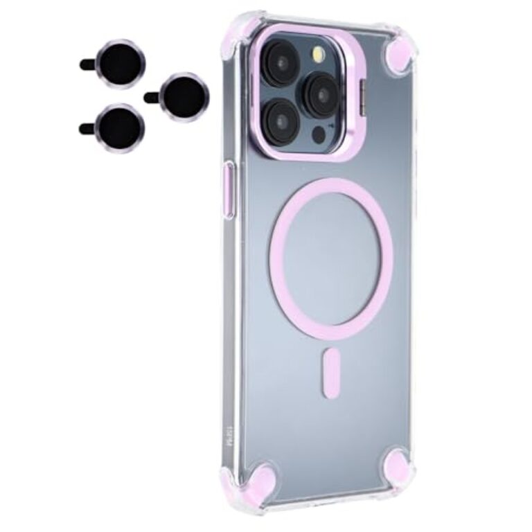 CaseNuvo for iPhone 15 Pro Max Magnetic Clear Case Shockproof Hybrid Phone...