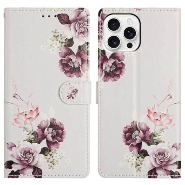 CaseNuvo for iPhone 15 Pro Wallet Phone Case PU Leather Flip Cover...