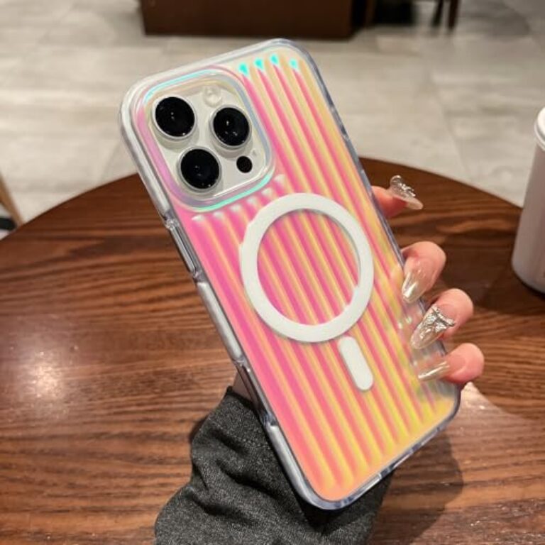 CaseNuvo for iPhone 16 Pro Magnetic Case Dazzling Gradient Color PC +...