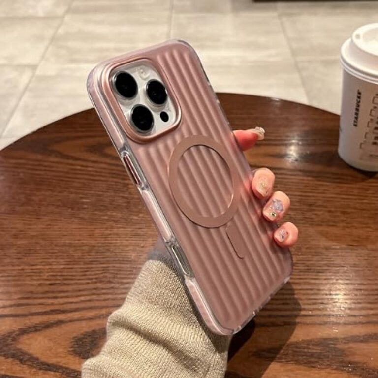 CaseNuvo for iPhone 16 Pro Max Magnetic Case Corrugated Design PC +...