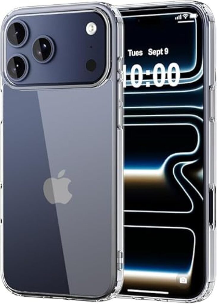 DecaStars Compatible for iPhone 17 Pro Case Military Grade Non-Yellowing,Clear