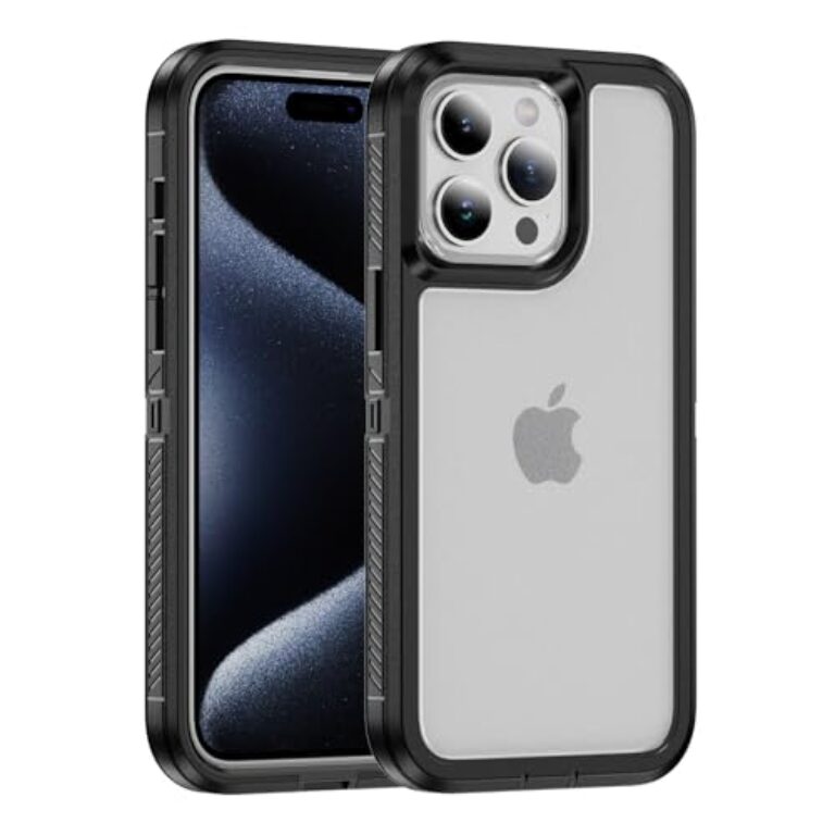 DHK RETAIL for iPhone 15 Pro Max Case TPU+PC Anti-Drop Phone Cover...