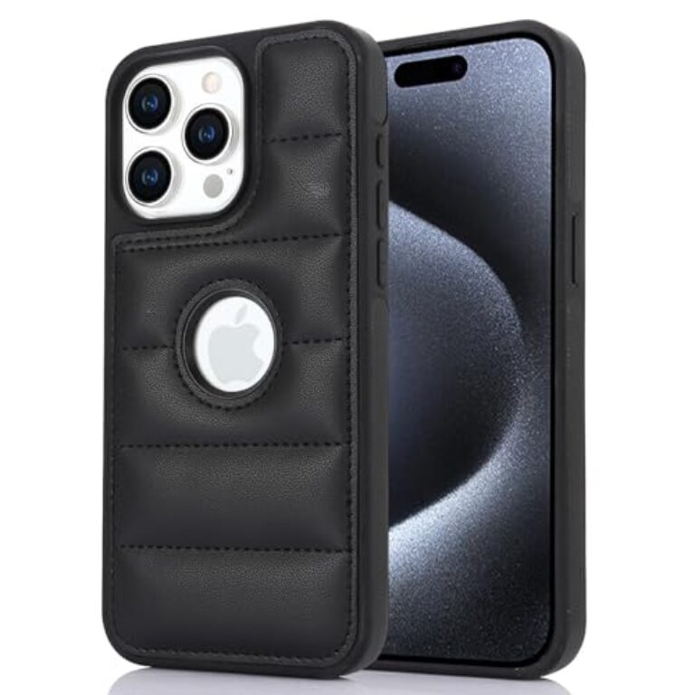 DHK RETAIL for iPhone 15 Pro Phone Case Down Jacket Back Cover...