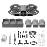 DJI Neo 2 Fly More Combo with Accessories, 4K Drone for Beginners, Palm Takeoff, Gesture Control, 3 Batteries, Charging Station, EU Plug and Cleaning Kit