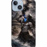 Dugvio Printed Colorful Hard Back Case Cover & Compatible for Apple iPhone 15 Plus | Lord Shiva Angry Shiva Mahakal (Multicolor) - D6337