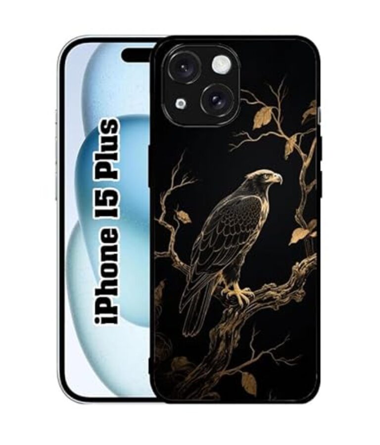 Eagle, Bird Premium 2D Printed Metal Back Case for iPhone 15 Plus...