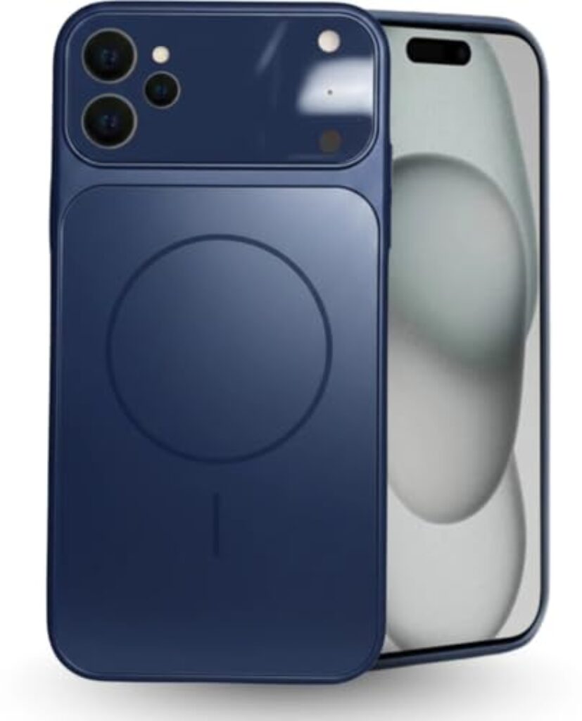 Erams Online for iPhone 11 |Convert to 17 pro /17 Pro Max Style Premium Protective MagSafe Back Cove Converter Cover Magnetic Case for iPhone 11 |Convert to 17 pro /17 Pro Max (Blue)