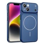 Erams Online for iPhone 15 Plus |Convert to 17 pro /17 Pro Max Style Premium Protective MagSafe Back Cove Converter Cover Magnetic Case for iPhone 15 Plus |Convert to 17 pro /17 Pro Max (Blue)