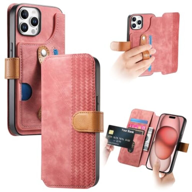 Koverra Compatible for iPhone 16 Pro Max Case Wallet Retro Leather Phone...