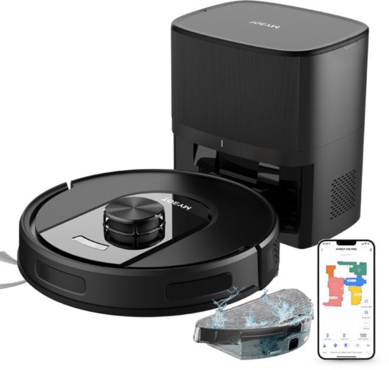 MYBOT X10 PRO – Robotstofzuiger Met Dweilfunctie – 6000PA Zuigkracht – Ideaal...