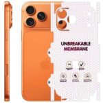 NISHTECH Matte Finish Full Body Cover Back Protector Compatible with iPhone 17 Pro Max | Unbreakable Membrane Scratch Guard Full Fit Protective, Case Friendly, (Back & Side) (Pack of 1)