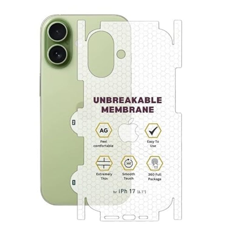 NISHTECH Matte Finish Full Body Cover Back Protector Compatible with iPhone 17...