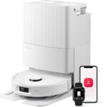 Roborock QV 35S Robotstofzuiger–10000 Pa zuigkracht– Dubbele anti-klitborstels– Slimme obstakelvermijding–Dubbele opklapbare– Draaiende dweilen– Automatisch dweilen–Zelfdrogend– Wit–Qrevo plus Upgrade