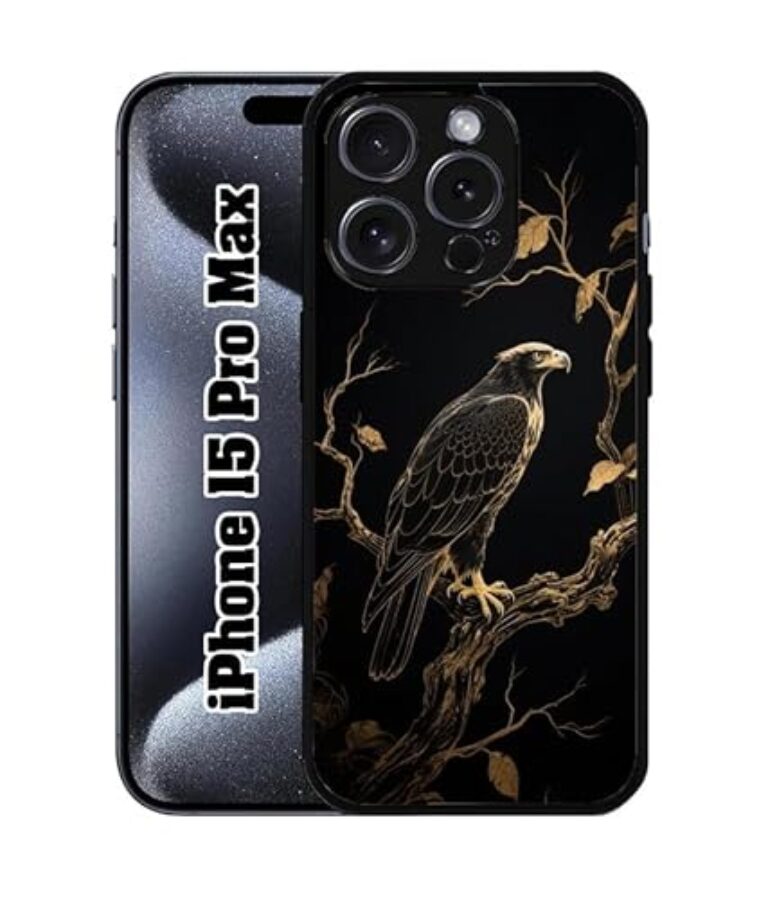SATYA MART Eagle, Bird Printed 2D Metal Back Case for iPhone 15...