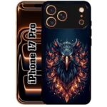 SATYA MART Eagle Head, Stylish Bird Designer 2D Printed Metal Back Case Compatible with iPhone 17 Pro | Soft TPU Grip, Anti-Slip, Slim Shockproof Full Body Protection Cover-334