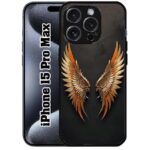 SATYA MART Eagle Wings, Bird Premium 2D Printed Metal Back Case for iPhone 15 Pro Max | Flexible TPU Bumper, Anti-Slip Grip, Lightweight Shockproof Full Protection Cover-307