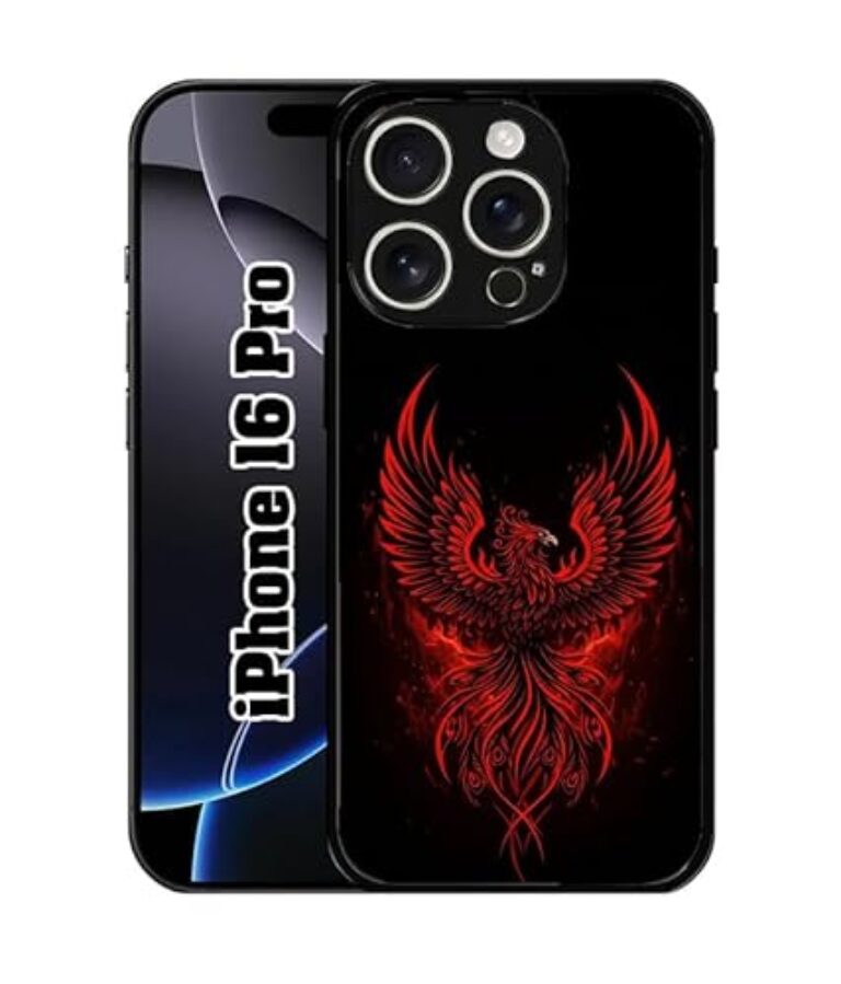 SATYA MART Fire Bird, Premium Printed 2D Metal Back Case for iPhone...