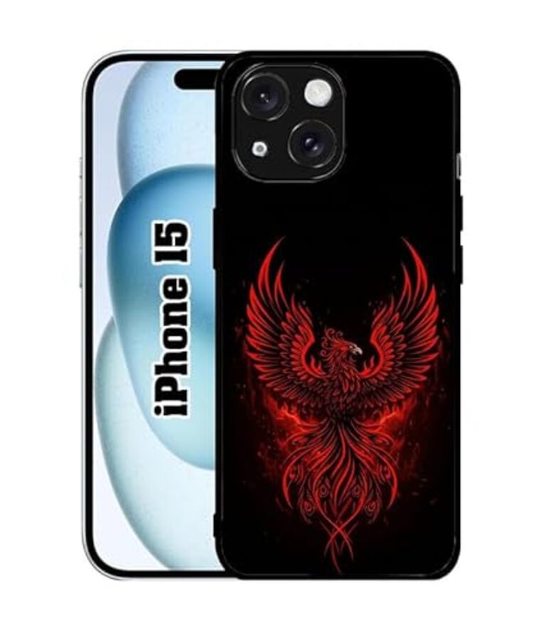SATYA MART Fire Bird, Premium Stylish 2D Printed Metal Back Case for...