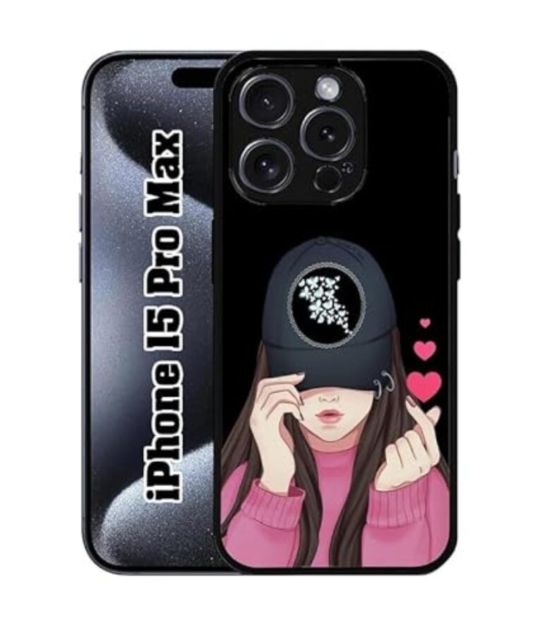 SATYA MART Girly, Cap Girl Premium 2D Printed Metal Back Case for...
