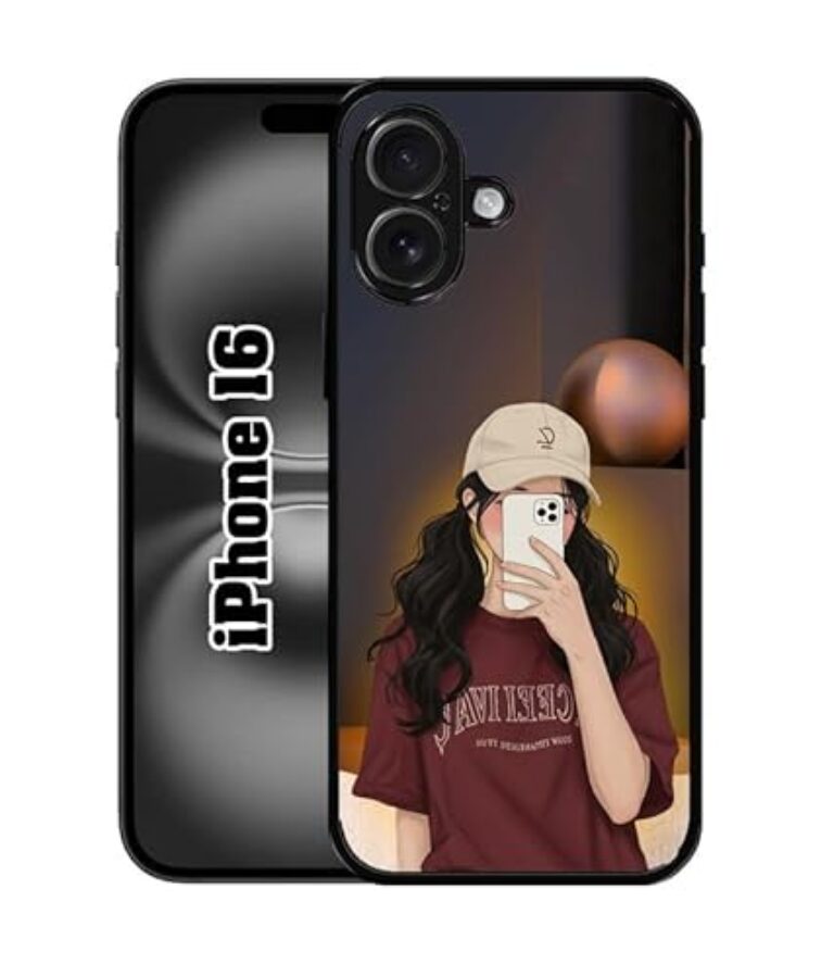 SATYA MART Selfie Girl, Cap Girl Stylish 2D Printed Metal Back Case...