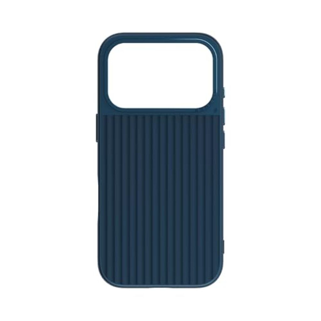 Smartix Ultraguard Silicone Magnetic Wireless Phone Cover | Anti-Slip Grip, Protactive All Side Soft Edges & Full Access to Camera | Ideal Grip for Hold | Compatible with iPhone 17 Pro Max - Blue