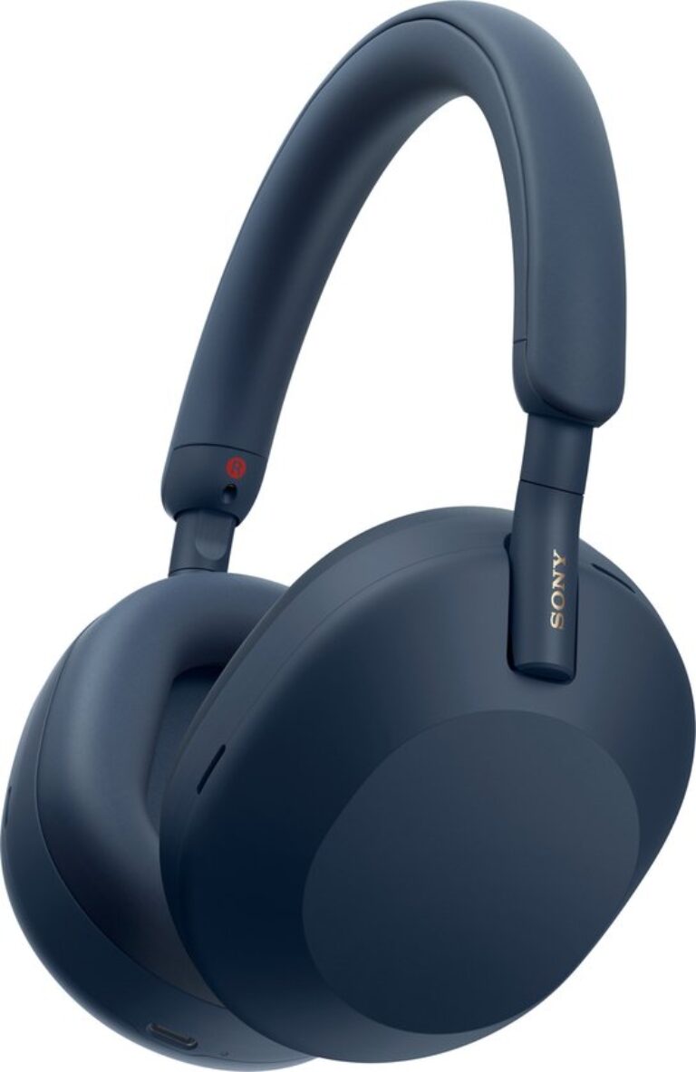 Sony WH-1000XM5 – Draadloze koptelefoon met Noise Cancelling – Blauw