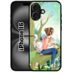TIKLUP Multicolour Metal Printed Designer Mobile Cover | Shockproof TPU Silicone Case | Stylish Back Cover for iPhone 16 | Raised Bezel Camera Protection-223