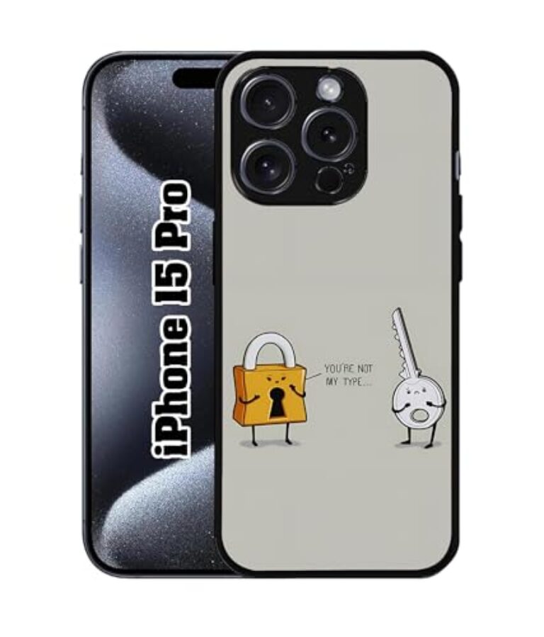 TIKLUP Multicolour Protective Designer Phone Cover for iPhone 15 Pro | Metal...