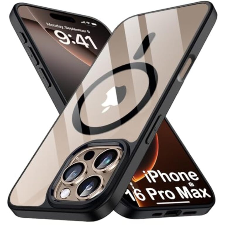 Transparent Back Cover Compatible with iPhone 16 Pro Max | Crystal Clear...