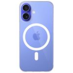 ZINGER Clear Crystal Mag-Fit Back Case Cover for Apple iPhone 16 Plus | Mag-Safe Compatible(Mag-Safe Not Working) | Lifetime Yellowing Warranty with Soft Silicone Material-Transparent