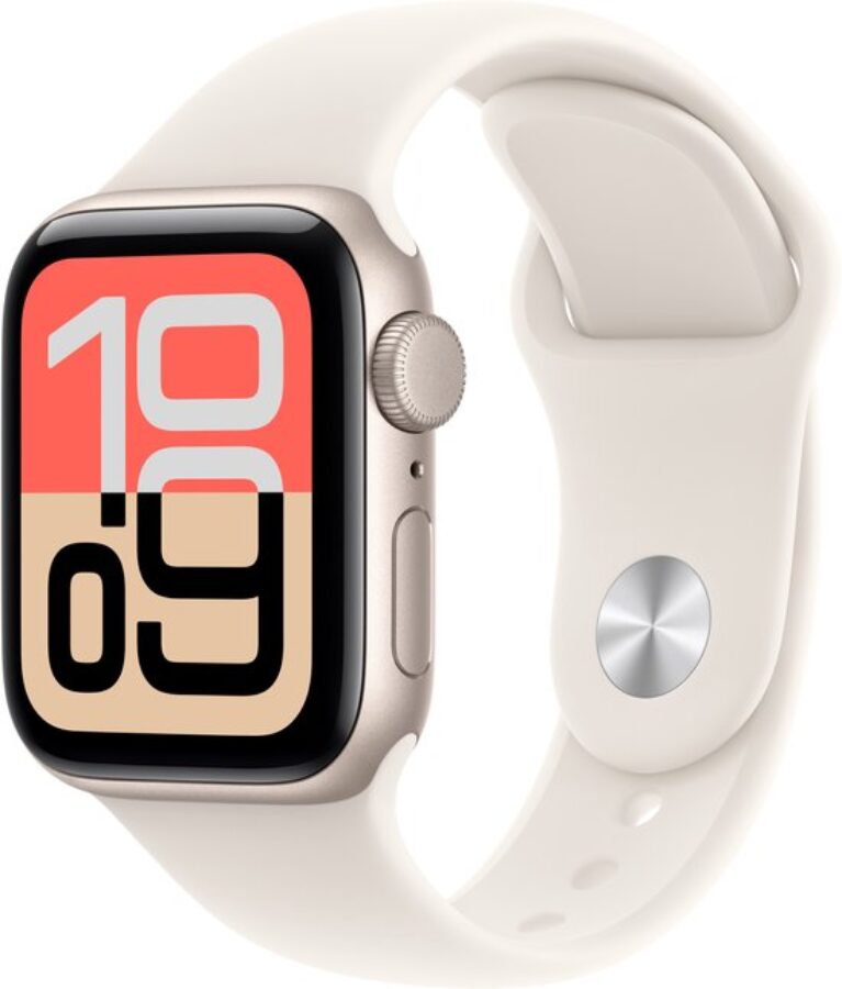 Apple Watch SE 3 – 40mm Starlight Aluminium met GPS